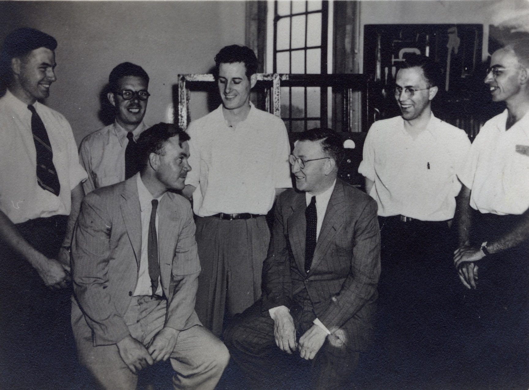 Cockcroft visits Thode’s Group at McMaster, July, 1945
