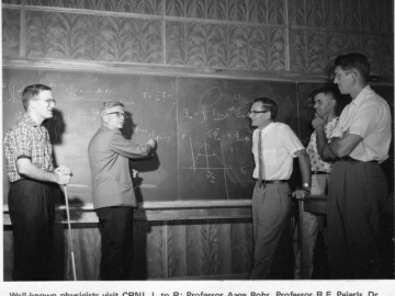 Well-known physicists visit CRNL