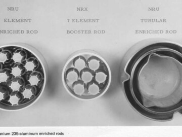 Types of uranium 235-aluminum enriched rods