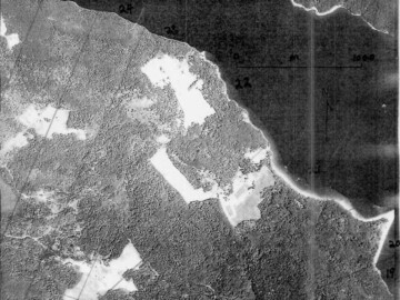 Aerial view of future CRNL site before any construction took place. Photo source- Natural Resources Canada. 100-Pre-AECL1000