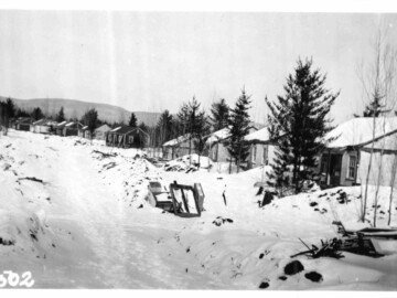 Another winter view of first houses. Winter 1944/1945. Photo source – AECL. 1011000