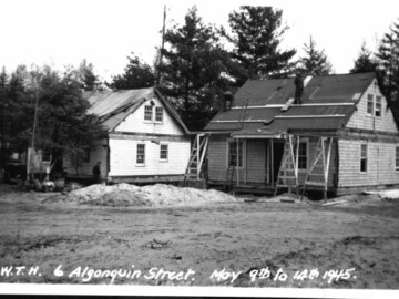 Wartime Houses on Algonquin. Spring 1945. Photo source AECL. 1021000