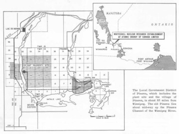 Details of the new district as shown in the May 1964 issue of the AECL Review. 106-1000