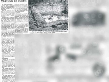 This clipping from the 01 April 1962 issue of the Winnipeg Free Press discusses the advancing stage of construction for the WR-1 reactor. 107-1000