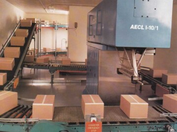 The I-10-1 accelerator. This was an Industrial, 10 MeV accelerator, 1 kW (hence I-10-1) developed jointly by CRNL and the Accelerator Business Unit. It was put into service in the Radiation Applications Branch at the Whiteshell Laboratories (WL) to investigate a wide range of applications of accelerator-based radiation for the agricultural, chemical, aerospace, and similar industries. Following the down-sizing of WL in 1997 the accelerator was sold to Acsion, a private company formed by former WL-employees, who continued to use it for contract irradiations for the next two decades. 121-1000