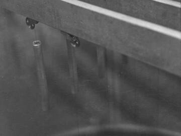 ZEEP Control rods in upper position, 18 August 1945. Photo source- AECL. 121-2571000