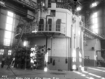 NRX nearing completion, 19 September 1946. Photo source- AECL. 125-5531000
