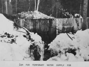 First rudimentary water source in 1945. Photo Source – AECL. 1261000