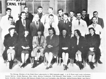See photo for names. Biology Division, 1946