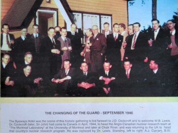 See photo for names. Changing of the Guard, 1946