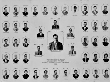 See photo for names. Nuclear Physics Branch, 1950