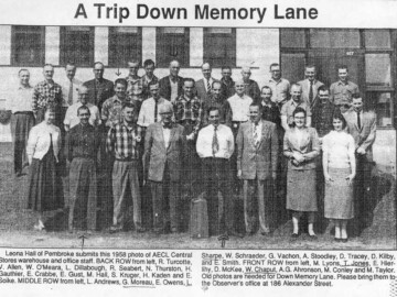 See photo for names. Stores at CRNL, 1958