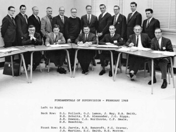 See photo for names. Fundamentals of Supervision, 1968