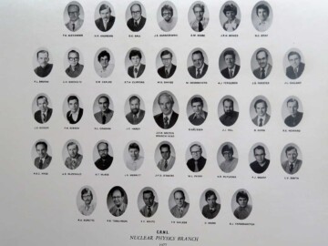 See photo for names. Nuclear Physics Branch, 1977
